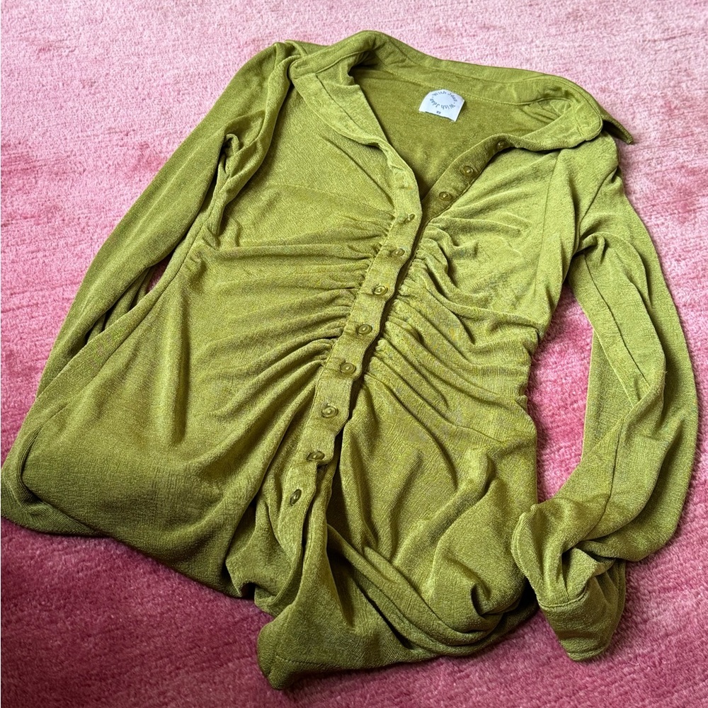 With Jean Andy green long sleeve dress - Picture 2 of 4